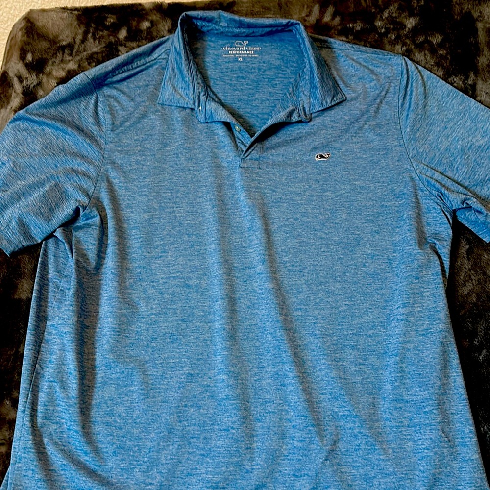 Vineyard Vines Destin stripe Performance Polo